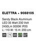 NOVA LUCE závěsné svítidlo ELETTRA černý hliník LED 35W 230V 3000K IP20 9088105