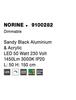 NOVA LUCE závěsné svítidlo NORINE černý hliník a akryl LED 50W 230V 3000K IP20 stmívatelné 9100282