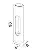 NOVA LUCE venkovní sloupkové svítidlo ELLERY černý hliník a akryl LED 12W 3000K 100-240V IP65 9100916