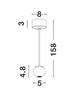 Nova Luce Elegantní závěsné LED svítidlo Nocci - 4,5 W, 220 lm, černá NV 9103212
