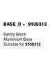 NOVA LUCE základna BASE_b černý hliník základna vhodná pro 9108312 9108313