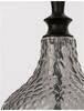 NOVA LUCE závěsné svítidlo MAROU kouřové šedé sklo matný černý kov E27 1x12W 230V bez žárovky IP20 9113711
