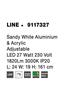 NOVA LUCE stojací lampa LINE bílý hliník a akryl nastavitelné LED 27W 230V 3000K IP20 9117327