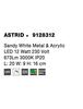 NOVA LUCE nástěnné svítidlo ASTRID bílý kov a akryl LED 12W 220-240V 3000K IP20 9128312