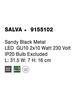 NOVA LUCE bodové svítidlo SALVA černý kov GU10 2x10W 230V IP20 bez žárovky 9155102