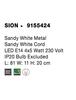 NOVA LUCE bodové svítidlo SION bílý kov bílý kabel E14 4x5W 230V IP20 bez žárovky 9155424