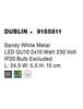 NOVA LUCE bodové svítidlo DUBLIN bílý kov GU10 2x10W 230V IP20 bez žárovky 9155811