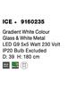 NOVA LUCE závěsné svítidlo ICE bílé sklo s přechody a bílý kov G9 5x5W 230V IP20 bez žárovky 9160235