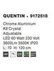 Nova Luce Nastavitelné závěsné křišťálové LED  svítidlo Quentin NV 9172518