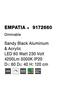 NOVA LUCE závěsné svítidlo EMPATIA černý hliník a akryl LED 60W 230V 3000K IP20 stmívatelné 9172660