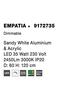 NOVA LUCE závěsné svítidlo EMPATIA bílý hliník a akryl LED 60W 230V 3000K IP20 stmívatelné 9172735