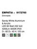 NOVA LUCE závěsné svítidlo EMPATIA bílý hliník a akryl LED 108W 230V 3000K IP20 stmívatelné 9172760