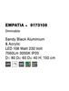 NOVA LUCE závěsné svítidlo EMPATIA černý hliník a akryl LED 108W 230V 3000K IP20 stmívatelné 9173108