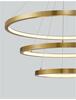 NOVA LUCE závěsné svítidlo EMPATIA zlatý mosazný hliník a akryl LED 108W 230V 3000K IP20 stmívatelné 9175108