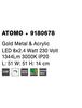 NOVA LUCE stropní svítidlo ATOMO zlatý kov a akryl LED 8x2.4W 230V 3000K IP20 9180678