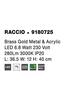 NOVA LUCE stolní lampa RACCIO zlatý kov a akryl LED 6.8W 230V 3000K IP20 9180725