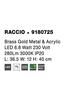 NOVA LUCE stolní lampa RACCIO zlatý kov a akryl LED 6.8W 230V 3000K IP20 9180725