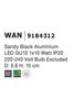 NOVA LUCE bodové svítidlo WAN černý hliník GU10 1x10W IP20 220-240V bez žárovky 9184312