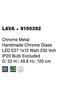 NOVA LUCE závěsné svítidlo LAVA chromovaný kov ručně vyrobené chromové sklo E27 1x12W 230V IP20 bez žárovky 9190392