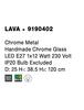 NOVA LUCE závěsné svítidlo LAVA chromovaný kov ručně vyrobené chromové sklo E27 1x12W 230V IP20 bez žárovky 9190402