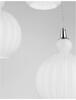 NOVA LUCE závěsné svítidlo ODELL chromovaný hliník opálové sklo E14 3x5W 230V IP20 bez žárovky 9190882