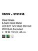 NOVA LUCE nástěnné svítidlo VARIO čiré sklo a saténový zlatý kov E27 1x12W 230V IP20 bez žárovky 9191545