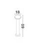 Nova Luce Zahradní lampa SUITE - 12 W, 480 lm, 3000 K, černá NV 9207168