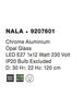 Nova Luce Elegantní závěsné svítidlo Nala se stínidlem z opálového nebo kouřového skla - 1 x 60 W, opálové sklo NV 9207601