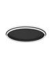 NOVA LUCE stropní svítidlo WILLOW černá ocel a akryl D60x6cm LED 60W 9212915