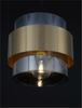 NOVA LUCE závěsné svítidlo SIANNA kouřové sklo mosazný zlatý kov E27 1x12W 230V IP20 bez žárovky 9236362