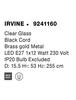 NOVA LUCE závěsné svítidlo IRVINE čiré sklo černý kabel mosazný zlatý kov E27 1x12W 230V IP20 bez žárovky 9241160