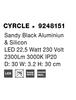 NOVA LUCE nástěnné svítidlo CYRCLE černý hliník a akryl LED 22.5W 230V 3000K IP20 9248151
