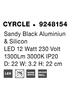 NOVA LUCE nástěnné svítidlo CYRCLE černý hliník a akryl LED 12W 230V 3000K IP20 9248154
