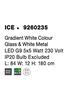 NOVA LUCE závěsné svítidlo ICE bílé sklo s přechody a bílý kov G9 5x5W 230V IP20 bez žárovky 9260235