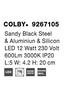 NOVA LUCE nástěnné svítidlo COLBY černý hliník a akryl LED 12W 230V 3000K IP20 9267105