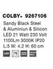 NOVA LUCE nástěnné svítidlo COLBY černý hliník a akryl LED 21W 230V 3000K IP20 9267106