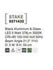 NOVA LUCE venkovní svítidlo s bodcem STAKE černý hliník a sklo LED 5W 3000K 100-240V 21st. IP65 9271432