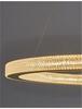 NOVA LUCE závěsné svítidlo FIORE antický zlatý mosazný hliník a akryl LED 80W 230V 3000K IP20 stmívatelné 9285810