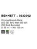 NOVA LUCE závěsné svítidlo BENNETT chromové sklo a kov E27 3x12W 230V IP20 bez žárovky 9332902