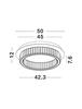 NOVA LUCE stropní svítidlo AURELIA chromovaný kov a křišťál LED 29W 230V 3500K IP20 stmívatelné 9333071