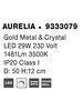 NOVA LUCE stropní svítidlo AURELIA zlatý kov a křišťál LED 29W 230V 3500K IP20 stmívatelné 9333079