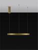 NOVA LUCE závěsné svítidlo PERRINE kartáčovaný zlatý hliník a akryl LED 42W 230V 3000K IP20 stmívatelné 9345619