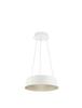 NOVA LUCE závěsné svítidlo ALBA bílý hliník šampaň a zlatá LED 40W 230V 3000K IP20 stmívatelné 9345655