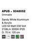NOVA LUCE závěsné svítidlo APUS bílý hliník a akryl LED 50W 230V 3000K IP20 stmívatelné 9348052