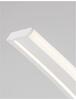 NOVA LUCE stojací lampa BRETON bílý hliník a akryl LED 40W 230V 3000K IP20 stmívatelné 9348074