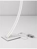 NOVA LUCE stojací lampa BRETON bílý hliník a akryl LED 40W 230V 3000K IP20 stmívatelné 9348074