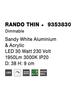 NOVA LUCE stropní svítidlo RANDO THIN bílý hliník a akryl LED 30W 230V 3000K IP20 stmívatelné 9353830
