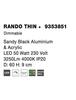 NOVA LUCE stropní svítidlo RANDO THIN černý hliník a akryl LED 50W 230V 4000K IP20 stmívatelné 9353851