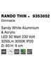 NOVA LUCE stropní svítidlo RANDO THIN bílý hliník a akryl LED 50W 230V 3000K IP20 stmívatelné 9353852