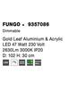 NOVA LUCE stropní svítidlo FUNGO plátkové zlato hliník a akryl LED 47W 230V 3000K IP20 stmívatelné 9357086